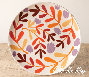McKenzie Towne Fall Floral Charger