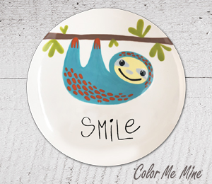 McKenzie Towne Sloth Smile Plate