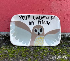 McKenzie Towne Owl Plate