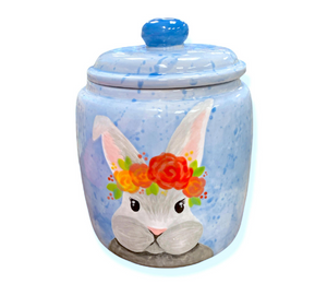 McKenzie Towne Watercolor Bunny Jar
