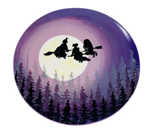 McKenzie Towne Kooky Witches Plate