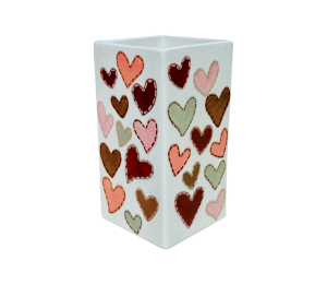 McKenzie Towne Quilted Heart Vase